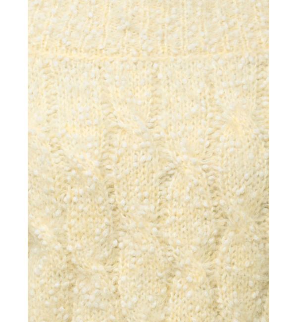 CALNAMUR「2WAY MIX YARN CABLE KNIT/２WAYヤーンケーブルニット」|ニット・セーター|