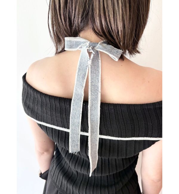 CALNAMUR「DENIM ROSE CHOKER」|その他|