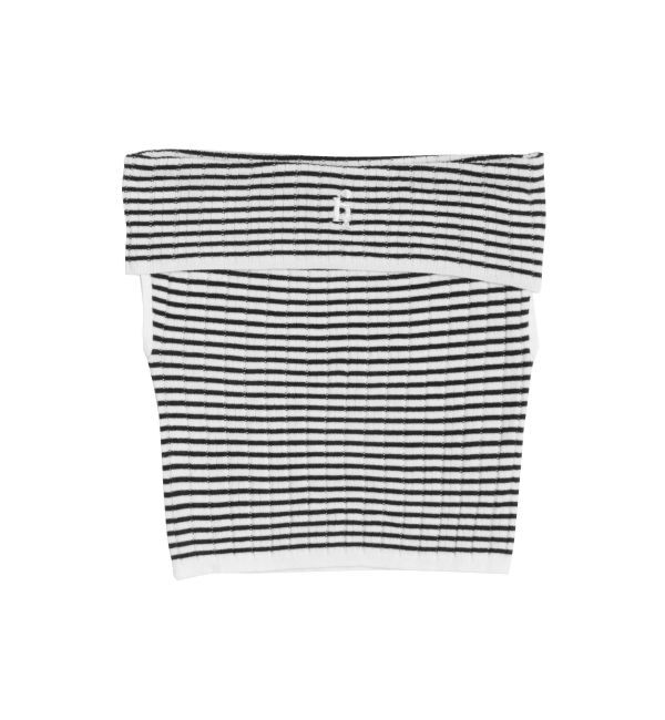 CALNAMUR「BOEDER OFFSHOULDER KNIT PO/ボーダーオフショルダーニットプルオーバー」|ニット・セーター|ミックス