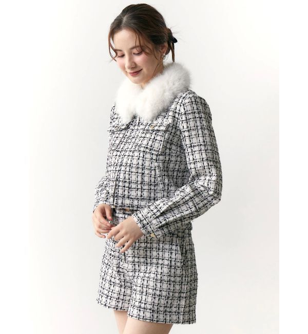 CALNAMUR「クラシカルツイードレイヤードライクミニマルショーツ」|その他|