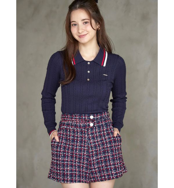 CALNAMUR「クラシカルツイードレイヤードライクミニマルショーツ」|その他|