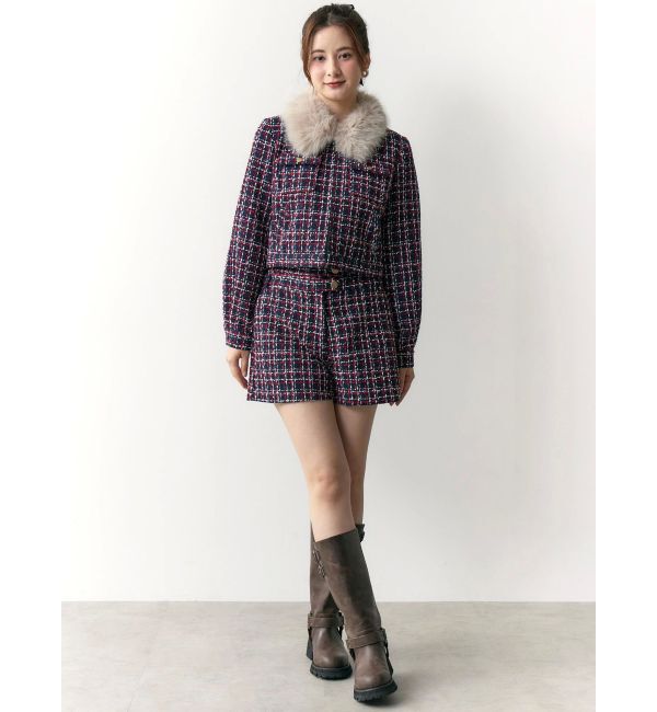 CALNAMUR「クラシカルツイードレイヤードライクミニマルショーツ」|その他|