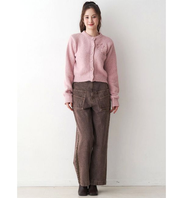 CALNAMUR「サイドラインデニムパンツ」|デニム|