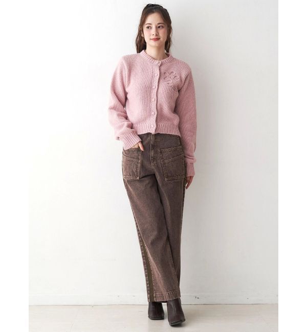 CALNAMUR「サイドラインデニムパンツ」|デニム|