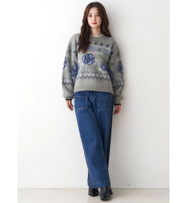 CALNAMUR「サイドラインデニムパンツ」|デニム|