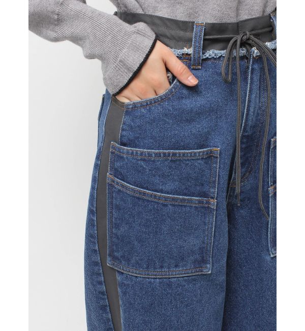 CALNAMUR「サイドラインデニムパンツ」|デニム|