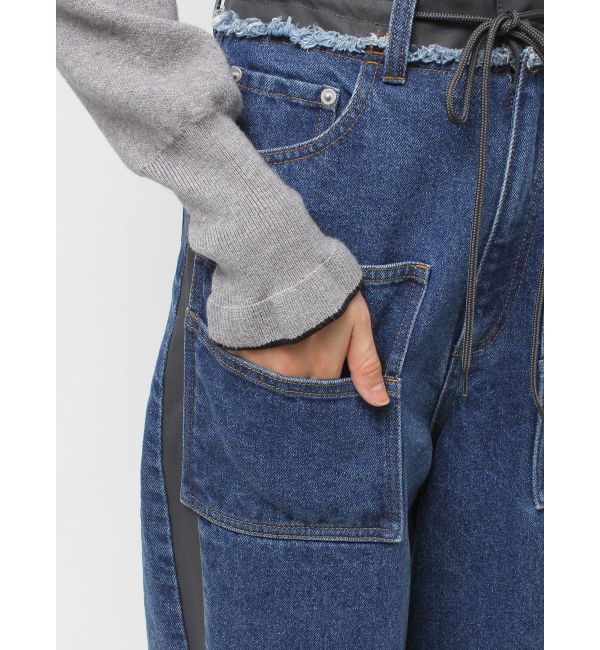 CALNAMUR「サイドラインデニムパンツ」|デニム|