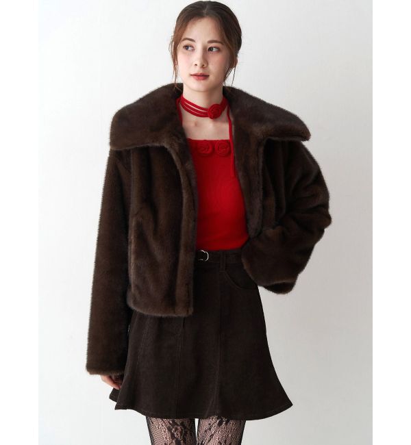 CALNAMUR「フェイクファーブルゾン」|ブルゾン・スタジャン|