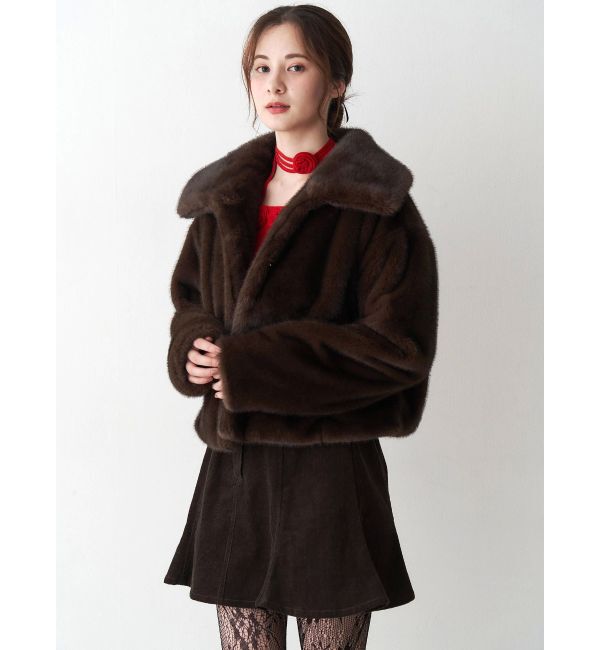 CALNAMUR「フェイクファーブルゾン」|ブルゾン・スタジャン|