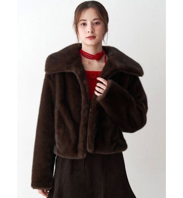 CALNAMUR「フェイクファーブルゾン」|ブルゾン・スタジャン|