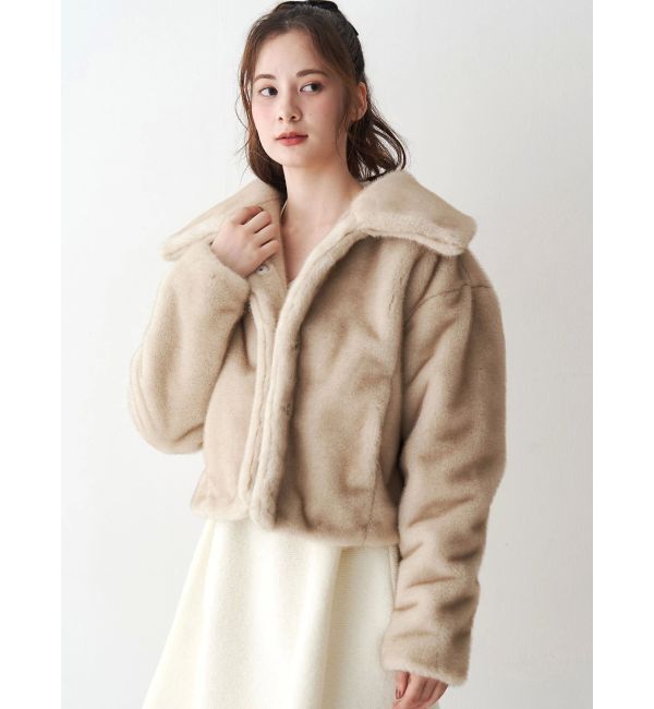 CALNAMUR「フェイクファーブルゾン」|ブルゾン・スタジャン|