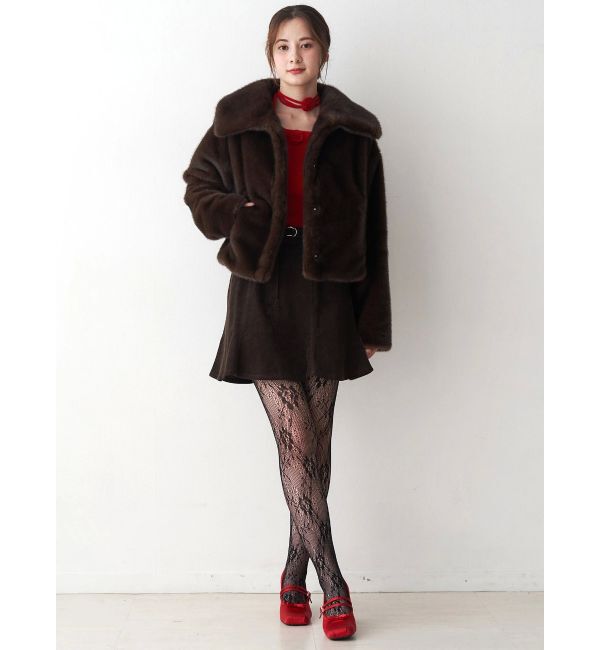 CALNAMUR「フェイクファーブルゾン」|ブルゾン・スタジャン|