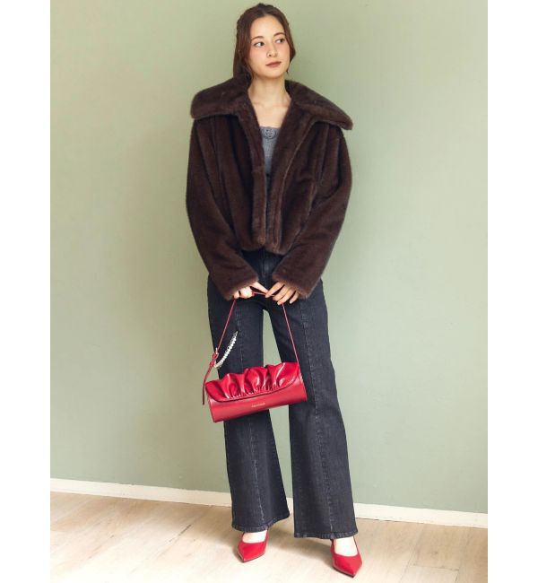 CALNAMUR「フェイクファーブルゾン」|ブルゾン・スタジャン|