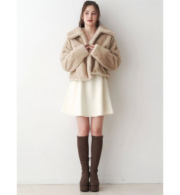 CALNAMUR「フェイクファーブルゾン」|ブルゾン・スタジャン|