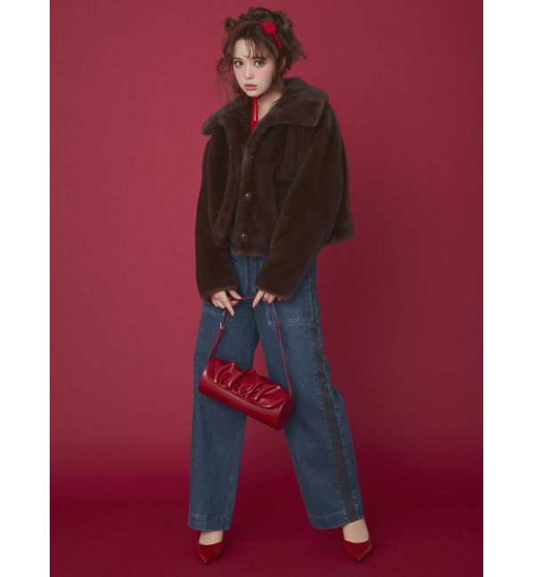 CALNAMUR「フェイクファーブルゾン」|ブルゾン・スタジャン|