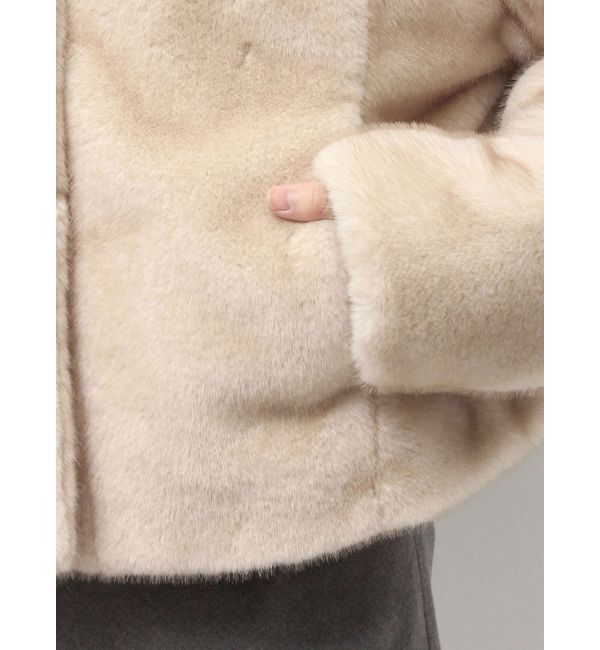 CALNAMUR「フェイクファーブルゾン」|ブルゾン・スタジャン|