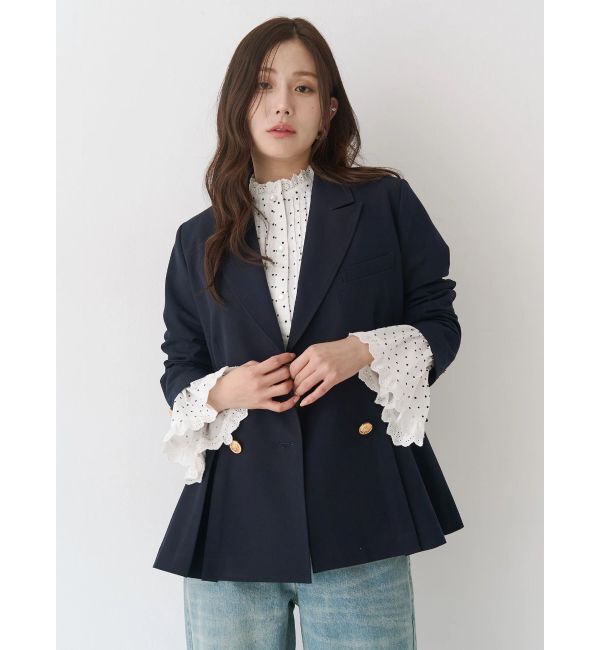 CALNAMUR「コットンフリルレースブラウス」|シャツ・ブラウス|
