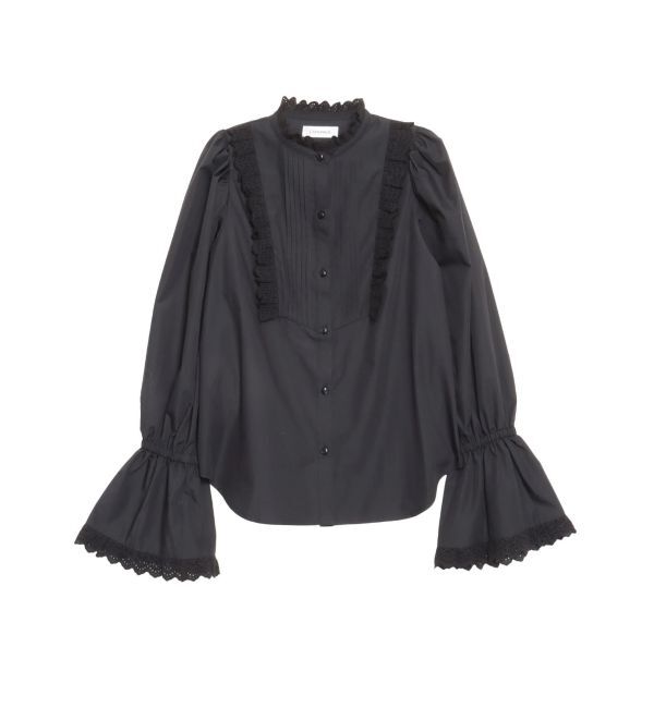 CALNAMUR「コットンフリルレースブラウス」|シャツ・ブラウス|