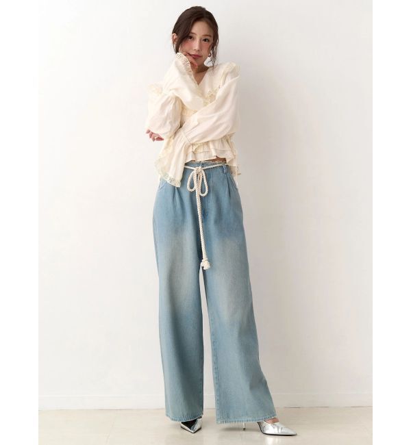 CALNAMUR「ラッフルフリルペプラムブラウス」|シャツ・ブラウス|