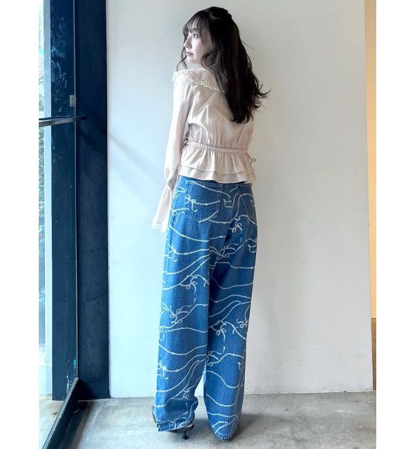 CALNAMUR「ラッフルフリルペプラムブラウス」|シャツ・ブラウス|