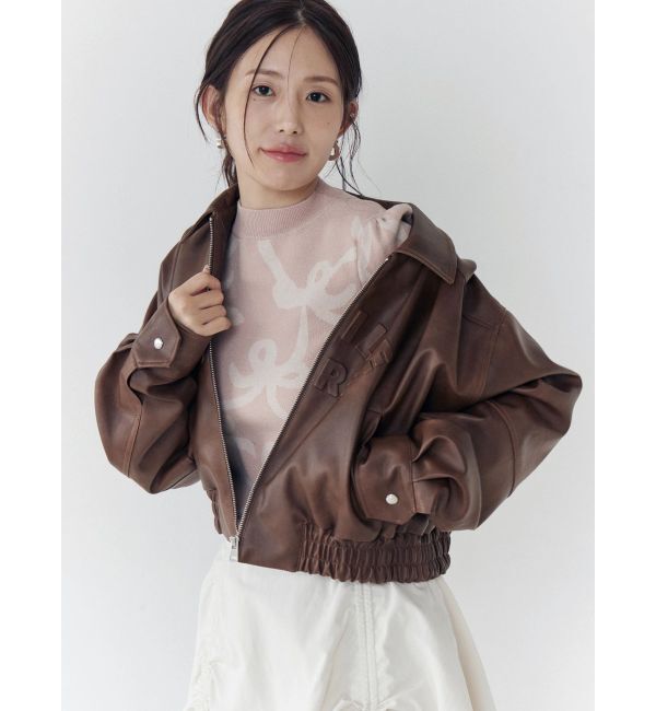 CALNAMUR「リボンパターンニット」|ニット・セーター|