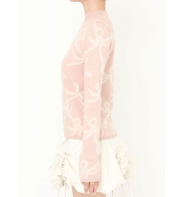 CALNAMUR「リボンパターンニット」|ニット・セーター|