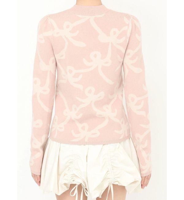 CALNAMUR「リボンパターンニット」|ニット・セーター|