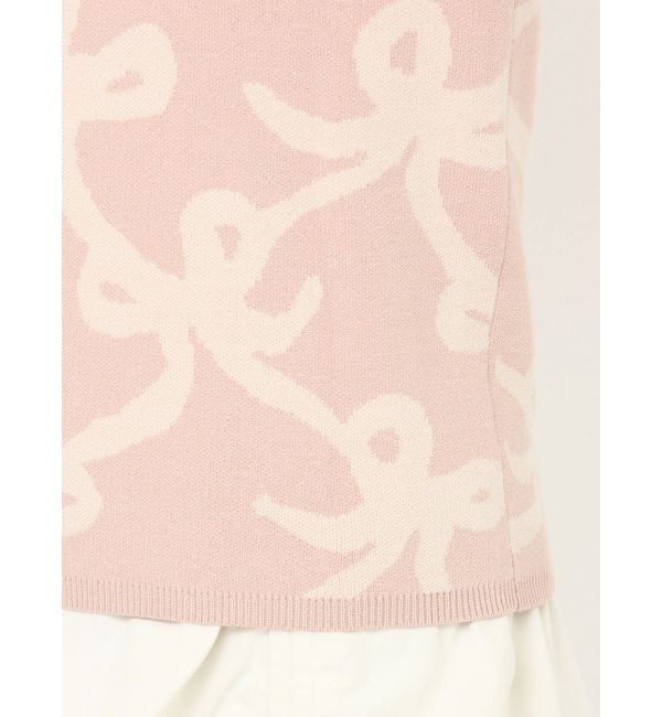 CALNAMUR「リボンパターンニット」|ニット・セーター|