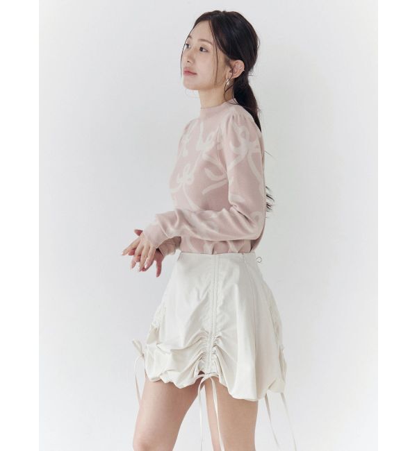 CALNAMUR「リボンパターンニット」|ニット・セーター|