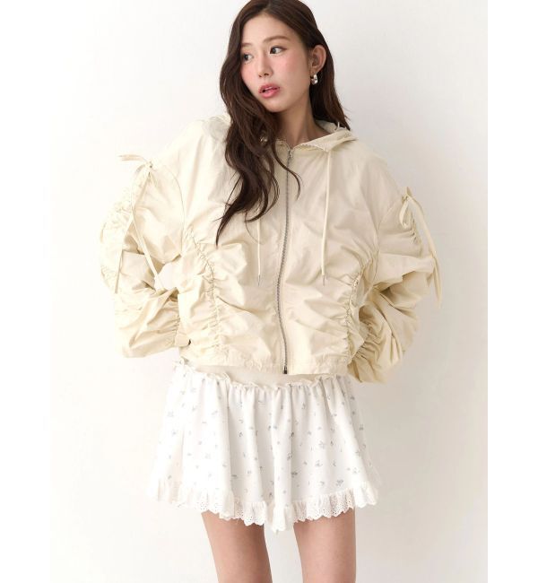 CALNAMUR「ギャザーボリュームブルゾン」|ブルゾン・スタジャン|