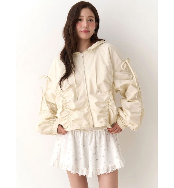 CALNAMUR「ギャザーボリュームブルゾン」|ブルゾン・スタジャン|