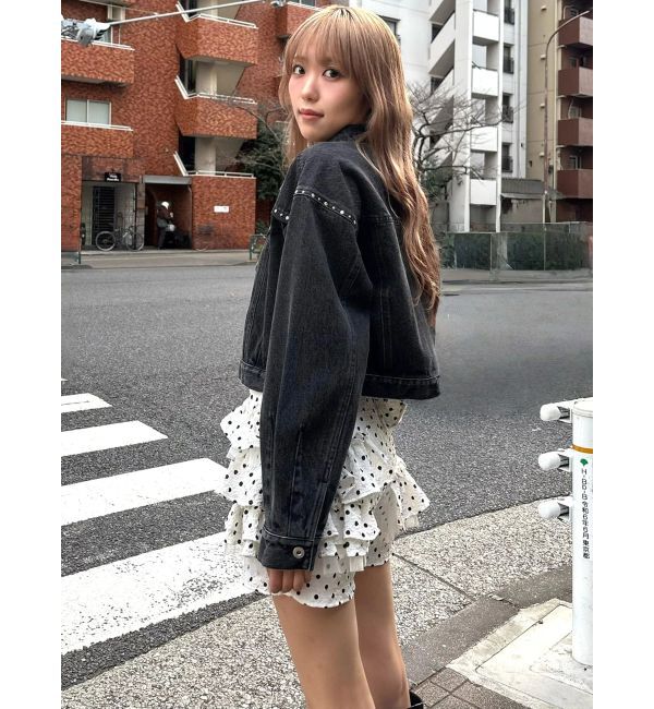 CALNAMUR「ヨークデザインデニムジャケット」|ブルゾン・スタジャン|