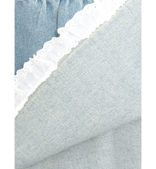 CALNAMUR「フロントレースアップデニムワンピース」|ワンピース|