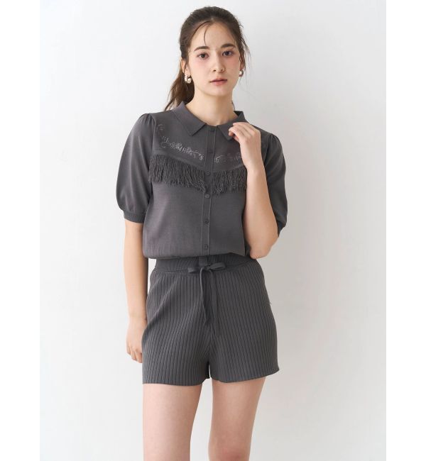 CALNAMUR「バックフリンジニットパンツ」|その他|