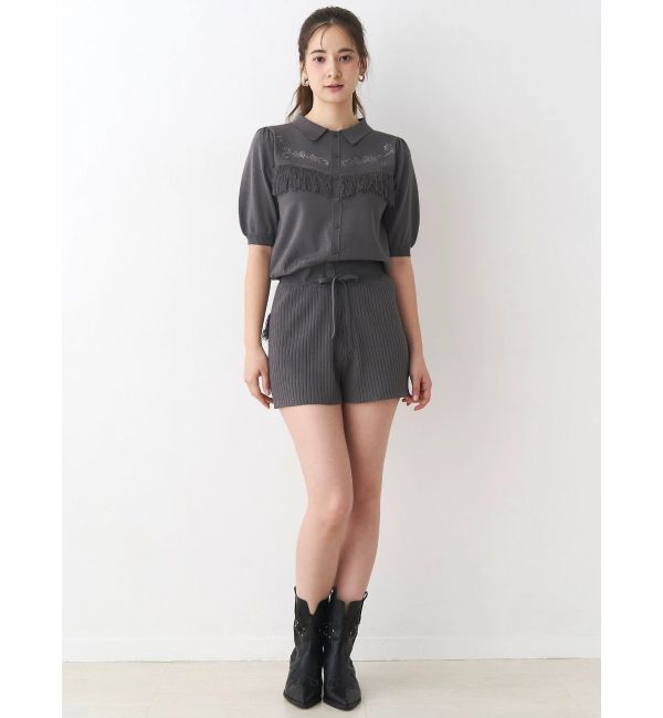 CALNAMUR「バックフリンジニットパンツ」|その他|