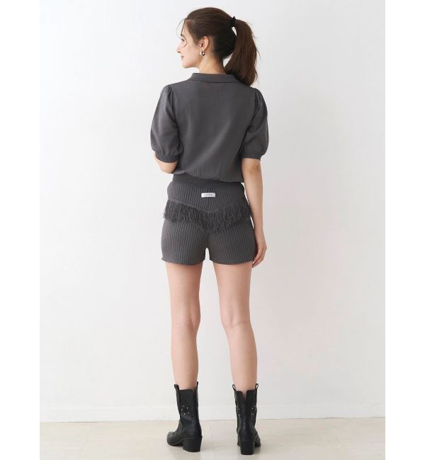 CALNAMUR「バックフリンジニットパンツ」|その他|