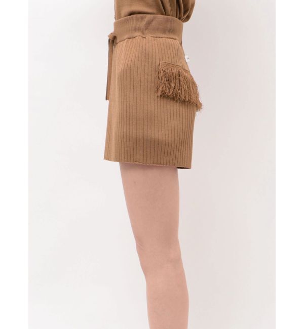 CALNAMUR「バックフリンジニットパンツ」|その他|