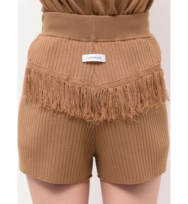 CALNAMUR「バックフリンジニットパンツ」|その他|