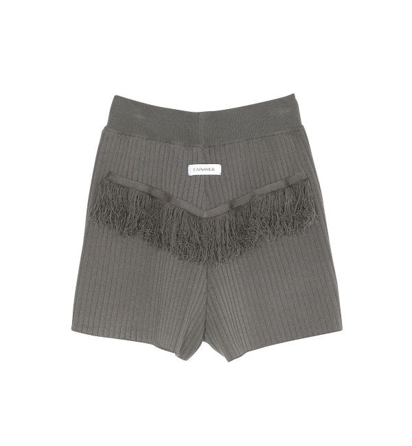 CALNAMUR「バックフリンジニットパンツ」|その他|