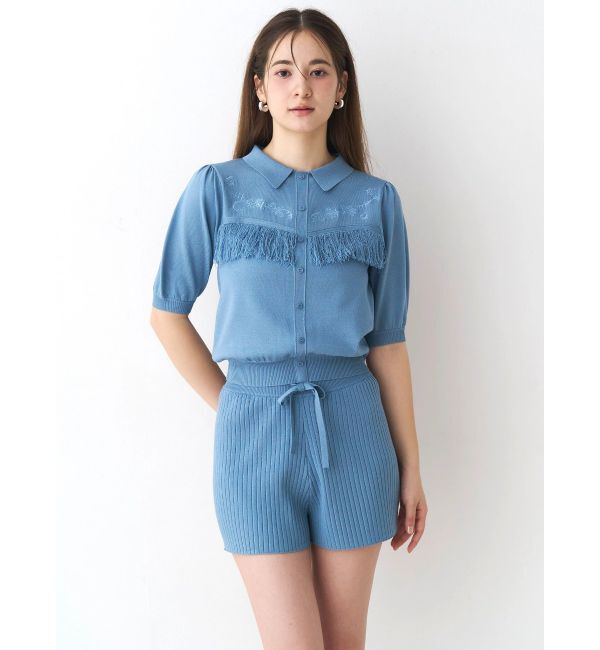 CALNAMUR「バックフリンジニットパンツ」|その他|