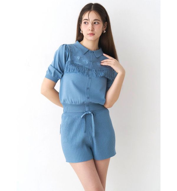 CALNAMUR「バックフリンジニットパンツ」|その他|