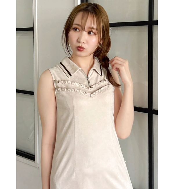 dazzlin「フチフリルレイヤードワンピース」|ワンピース|