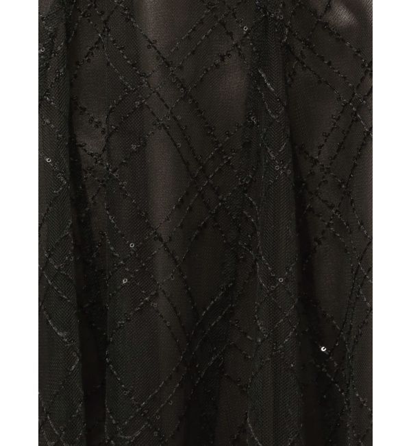 dazzlin「【再生産分】スパンコールチュールチェックスカート」|スカート|