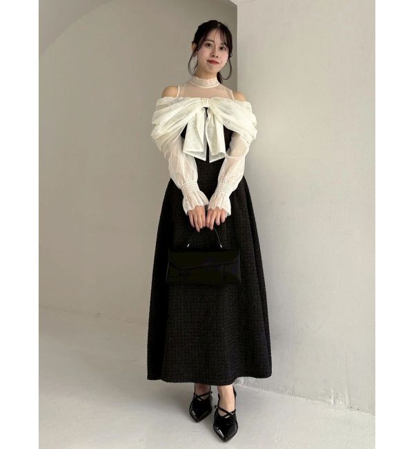 dazzlin「【追加生産分】ビッグリボンドレス」|ドレス|