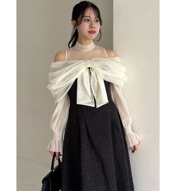 dazzlin「【追加生産分】ビッグリボンドレス」|ドレス|