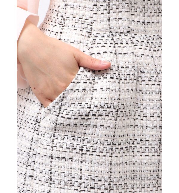 MERCURYDUO「オリジナルツイード台形ミニスカート」|スカート|