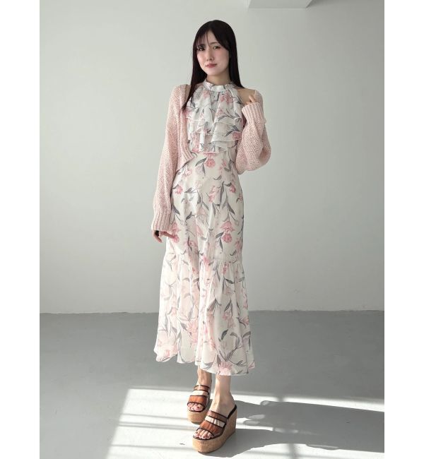 MERCURYDUO「花柄アメスリラッフルワンピース」|ワンピース|