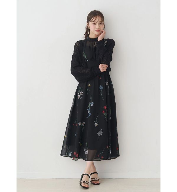 MERCURYDUO「透かし編みラメ混ボレロカーディガン」|カーディガン|