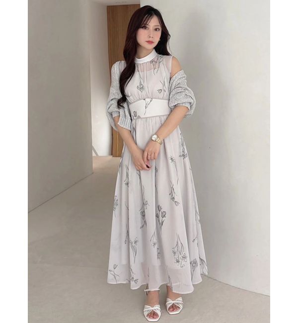 MERCURYDUO「透かし編みラメ混ボレロカーディガン」|カーディガン|