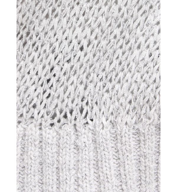 MERCURYDUO「透かし編みラメ混ボレロカーディガン」|カーディガン|